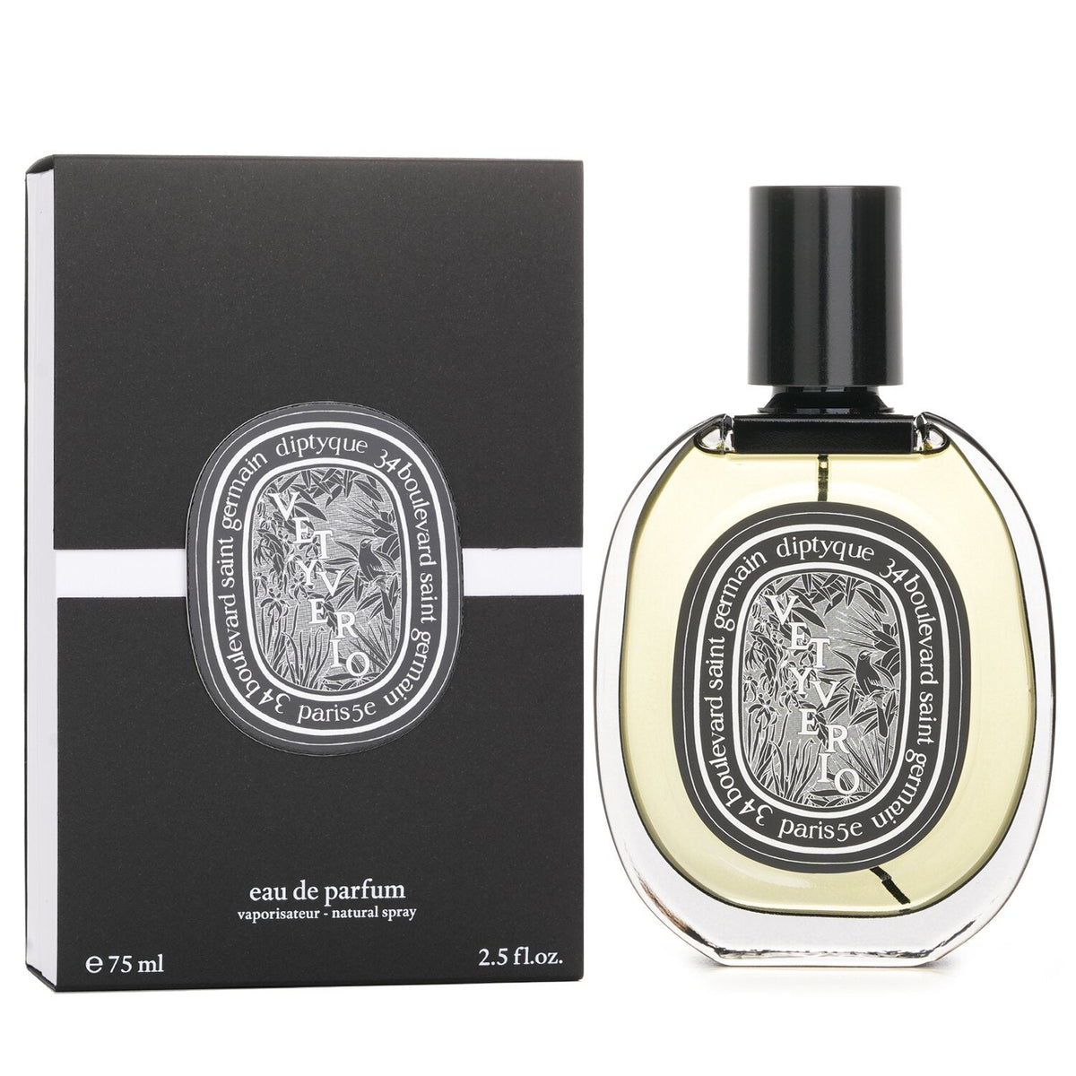 Diptyque Vetyverio Eau de Parfum 75mL strawberrynet alternate / packaging view
