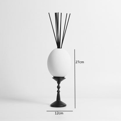 White Ceramic Eggshell Reed Diffuser Ornament