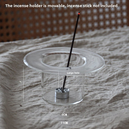 Glass & Stainless Steel Incense Holder