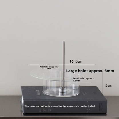 Glass & Stainless Steel Incense Holder