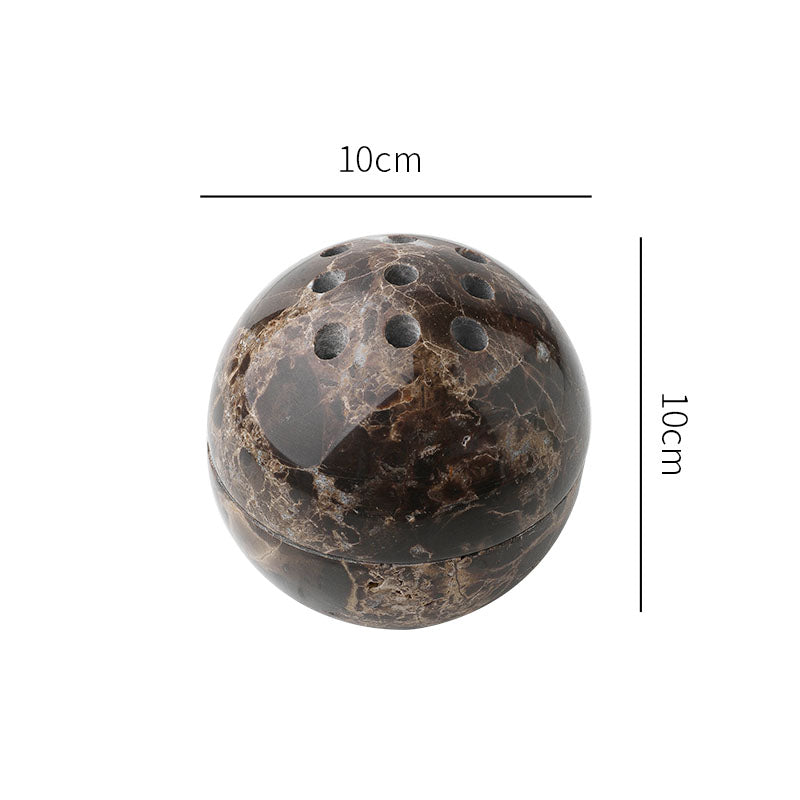 LA TROUVAILLE Marble Sphere Incense Holder