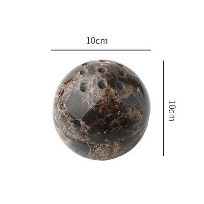 LA TROUVAILLE Marble Sphere Incense Holder