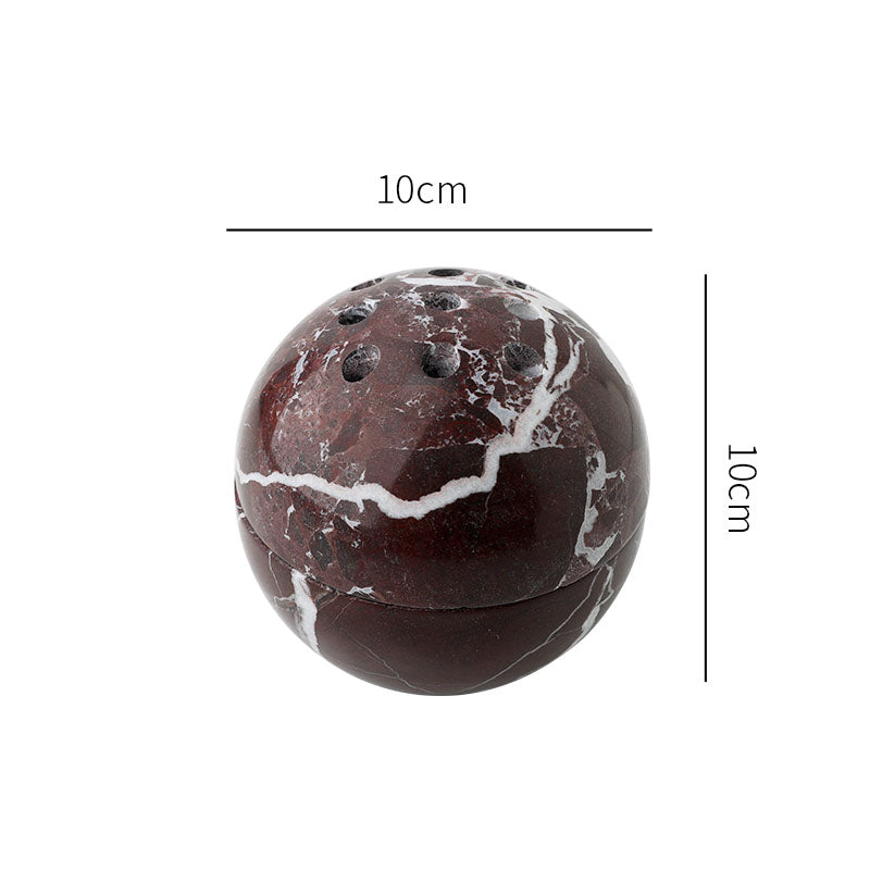 LA TROUVAILLE Marble Sphere Incense Holder