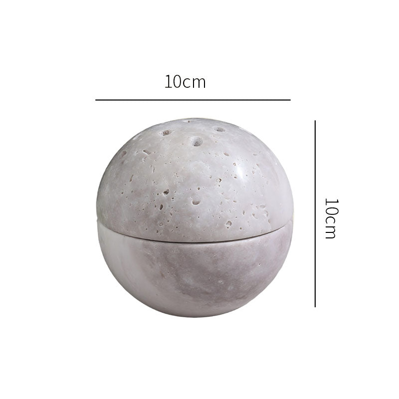 LA TROUVAILLE Marble Sphere Incense Holder