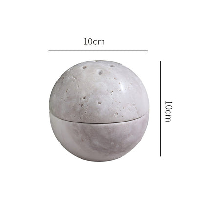 LA TROUVAILLE Marble Sphere Incense Holder