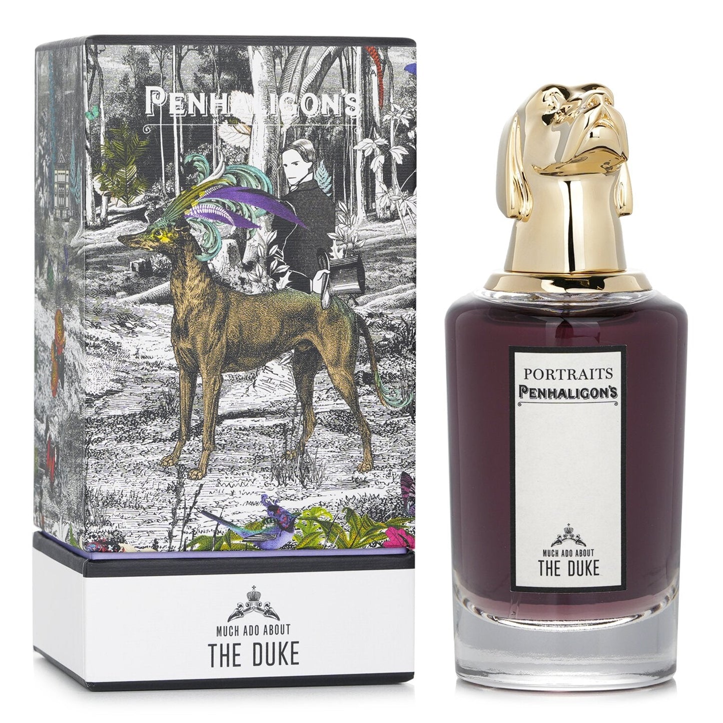 Penhaligon's Much Ado About The Duke Eau de Parfum 75mL bottle and box