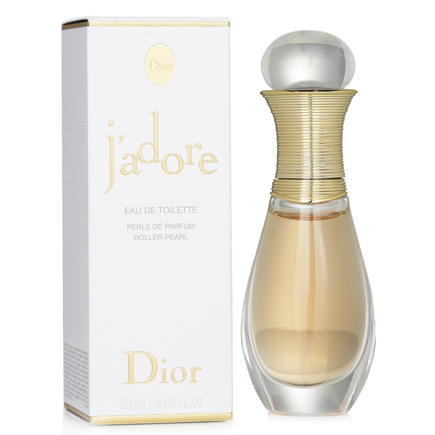 Dior J’adore Roller-Pearl Eau de Toilette 20mL alternate packaging and product image