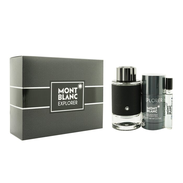 Montblanc Explorer Travel Gift Set 100mL + 7.5mL + Deodorant Stick packaging image