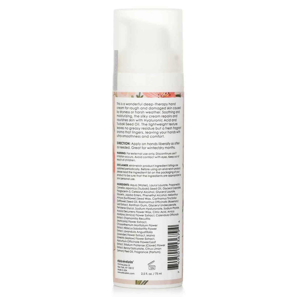 Elvis + Elvin Marine Floral Hand Cream 75mL - detail
