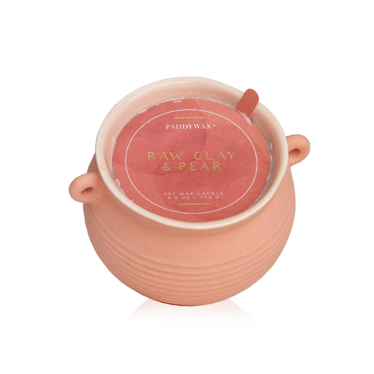 Paddywax Santorini Candle - Raw Clay & Pear 240g strawberrynet alternate / packaging view