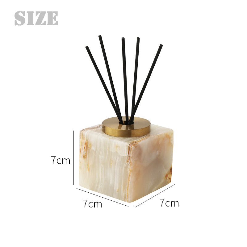 Nordic Marble Aromatherapy Bottle — Minimalist Stone Diffuser Decor Reed Diffuser