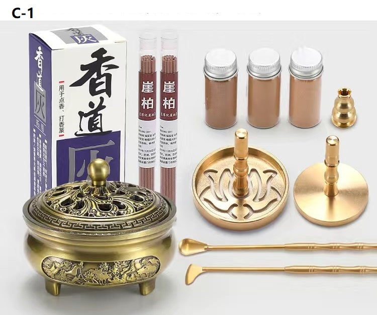 Brass Incense Burner Set