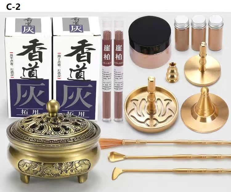 Brass Incense Burner Set