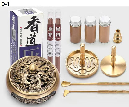Brass Incense Burner Set