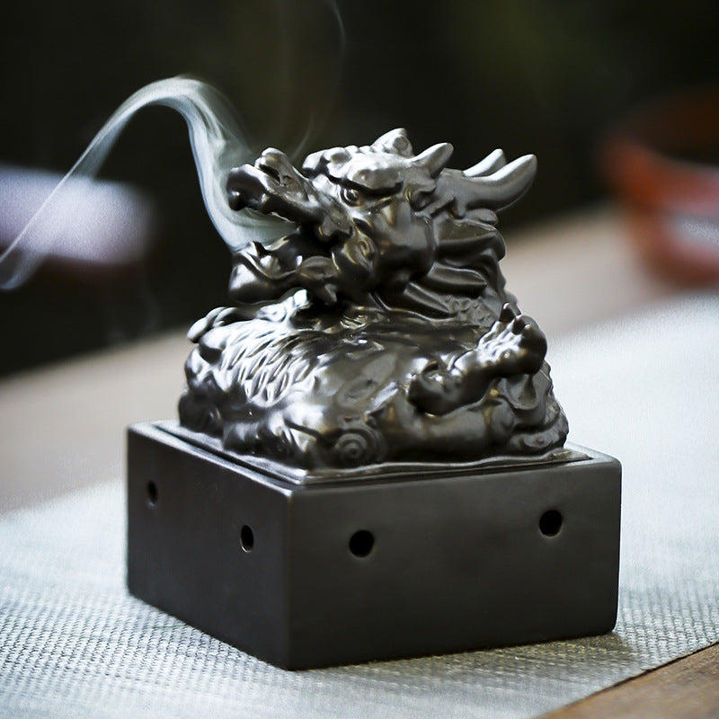 Ceramic Jade Seal Incense Burner Zen Meditation Aroma Diffuser
