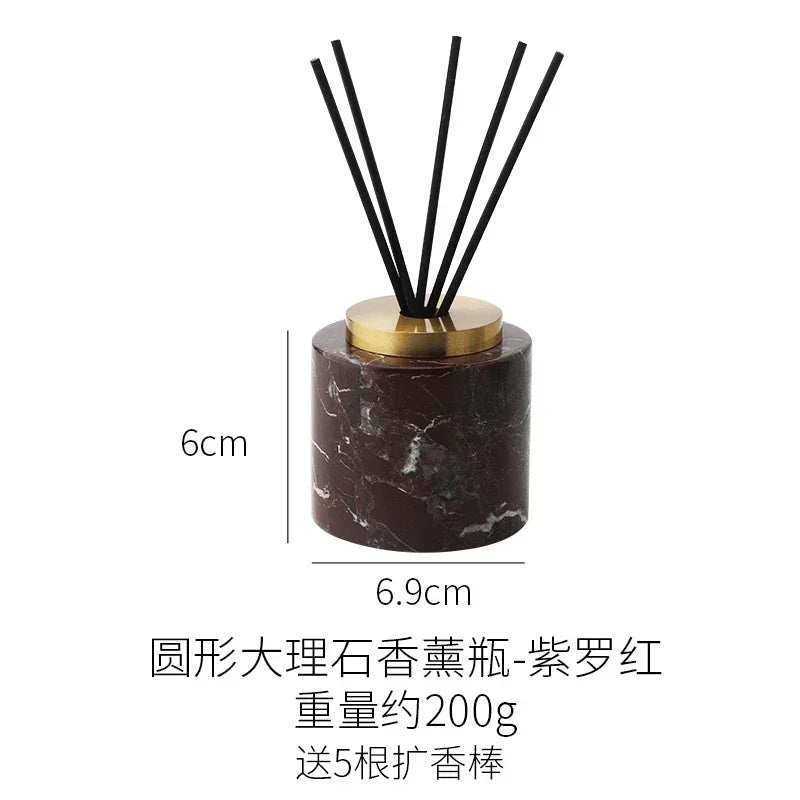 European Marble Aromatherapy Bottle Natural Stone Diffuser Decor Reed Diffuser