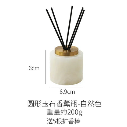 European Marble Aromatherapy Bottle Natural Stone Diffuser Decor Reed Diffuser