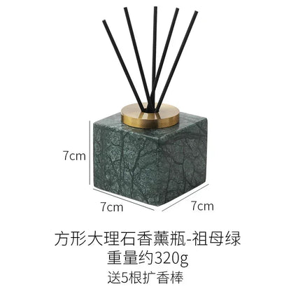 European Marble Aromatherapy Bottle Natural Stone Diffuser Decor Reed Diffuser