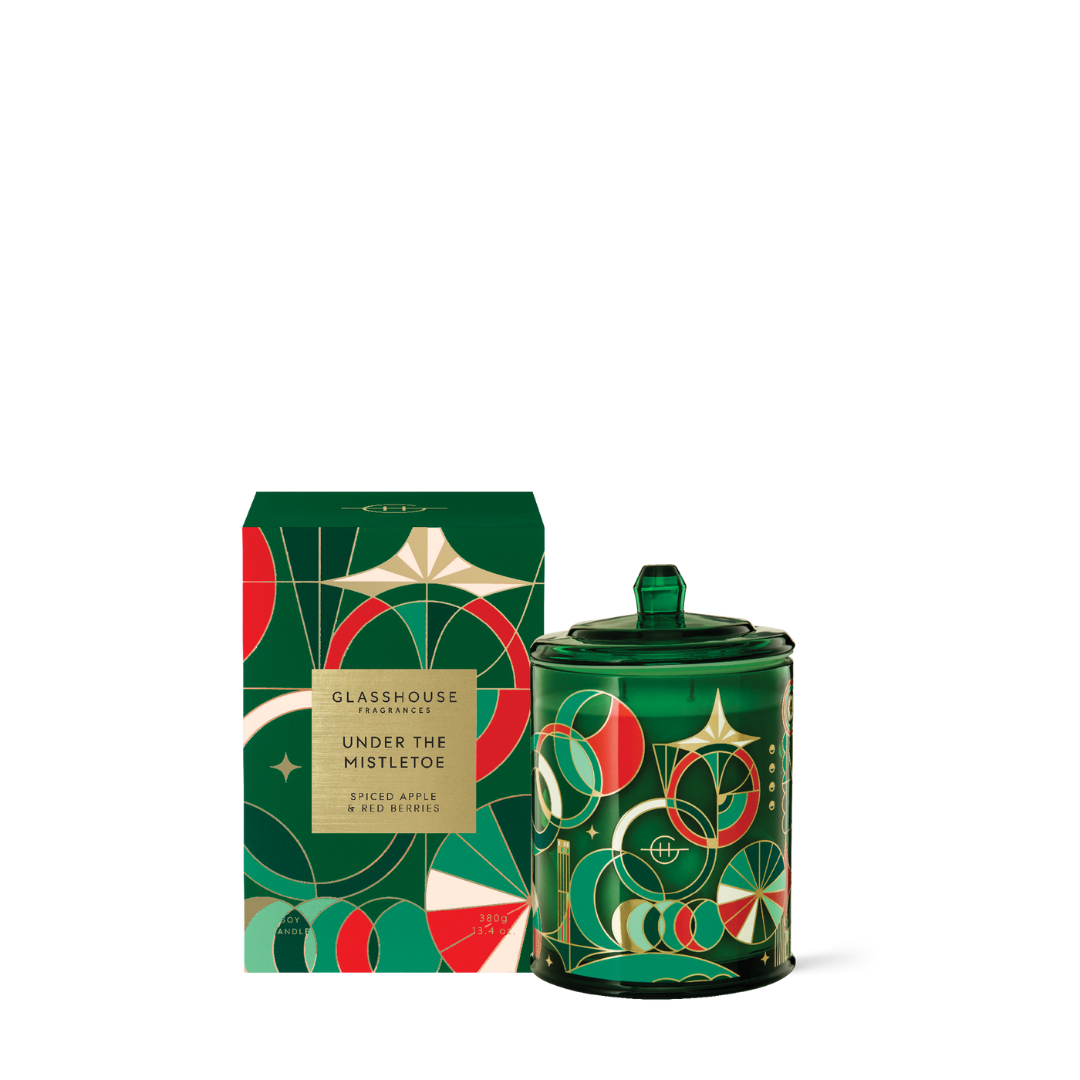 Glasshouse Fragrances Under The Mistletoe Candle 380g