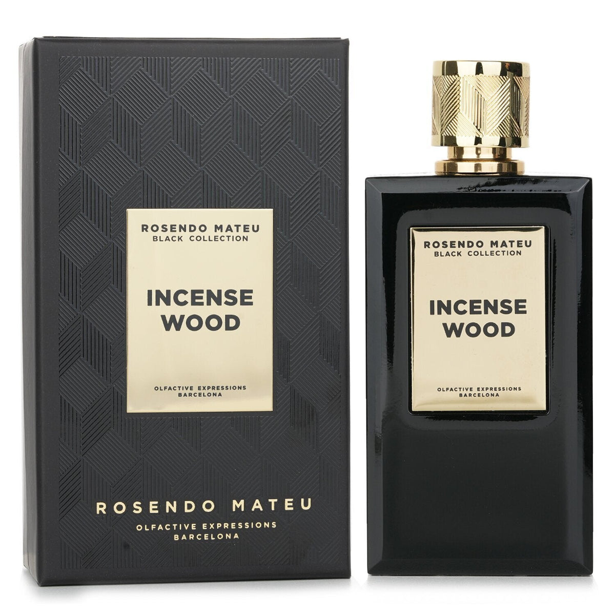 Rosendo Mateu Black Collection Incense Wood Eau de Parfum 100mL strawberrynet alternate / packaging view