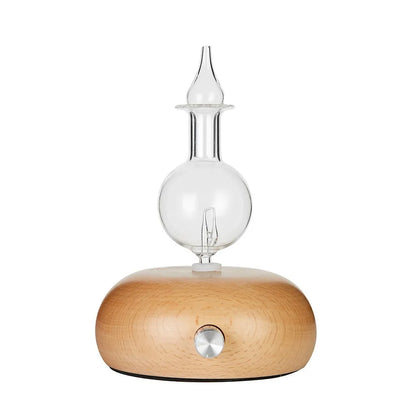 Wooden Glass Waterless Essential Oil Nebulizer Diffuser