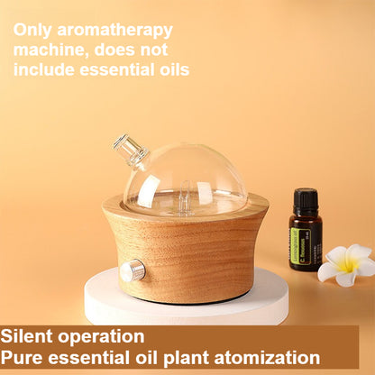 Wooden Glass Waterless Aromatherapy Essential Oil Diffuser