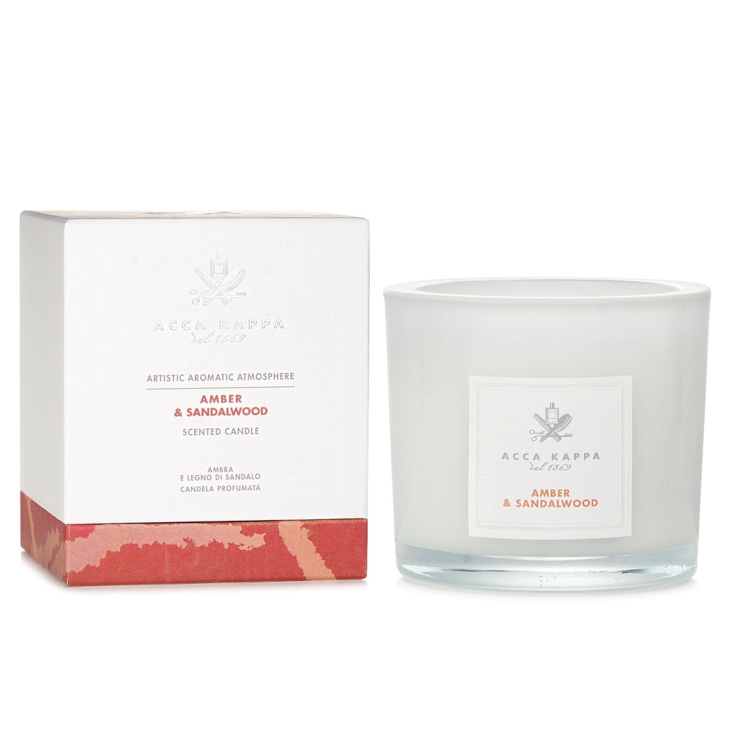 Acca Kappa Scented Candle - Amber & Sandalwood 180g strawberrynet alternate / packaging view