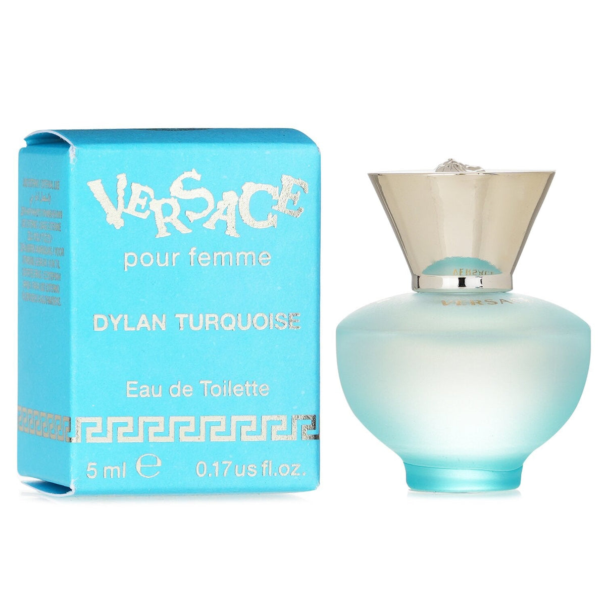 Versace Dylan Turquoise Eau de Toilette Miniature 5mL alternate packaging and product image