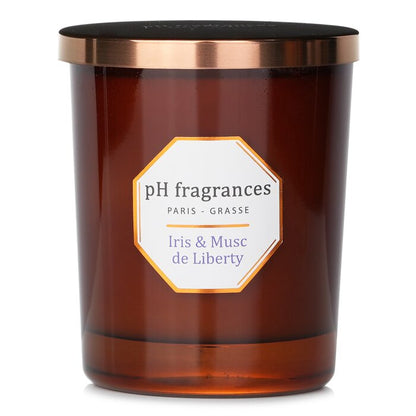 pH fragrances Iris & Musc Scented Candle 180g