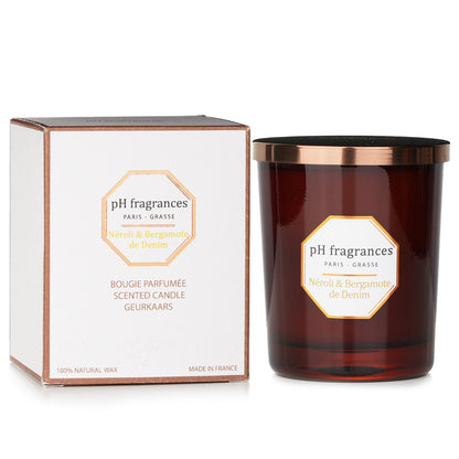 pH fragrances Scented Candle - Neroli & Bergamote De Denim 180g strawberrynet alternate / packaging view