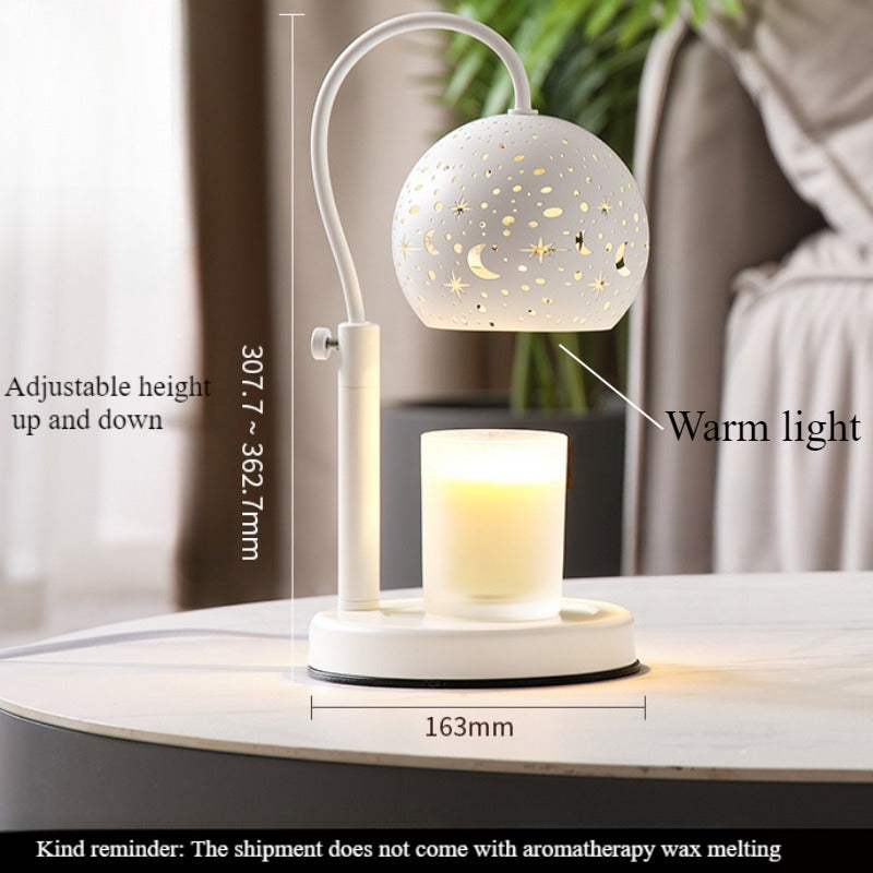 Starry Candle Warmer Lamp with Timer & Adjustable Brightness