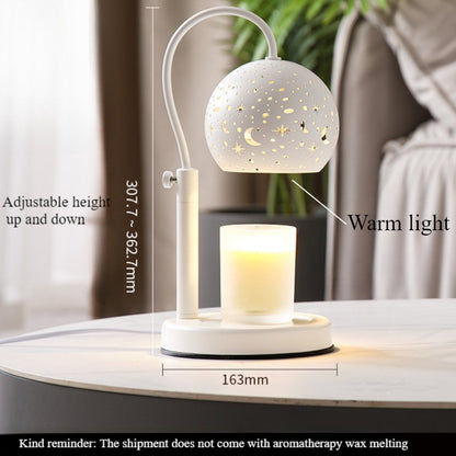Starry Candle Warmer Lamp with Timer & Adjustable Brightness