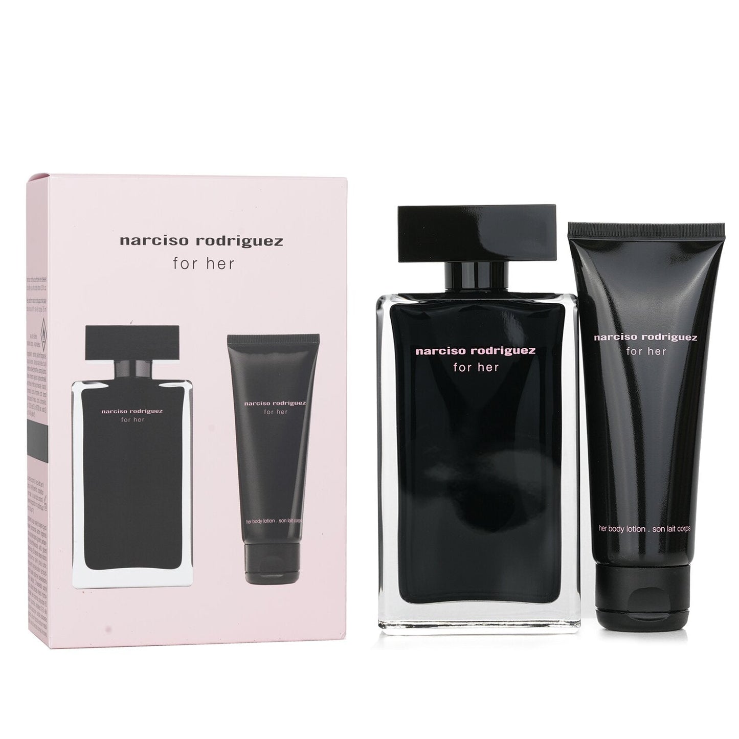 Narciso Rodriguez For Her Gift Set 100mL Eau de Toilette and body lotion