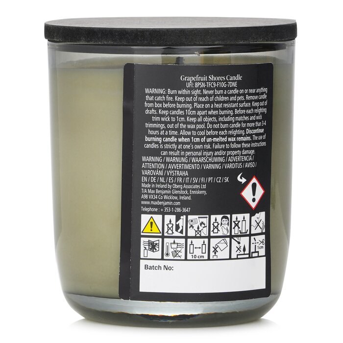 Max Benjamin Grapefruit Shores Natural Wax Candle 210g - product view 3