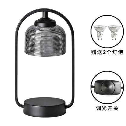 Vintage Candle Warmer Lamp with Adjustable Brightness