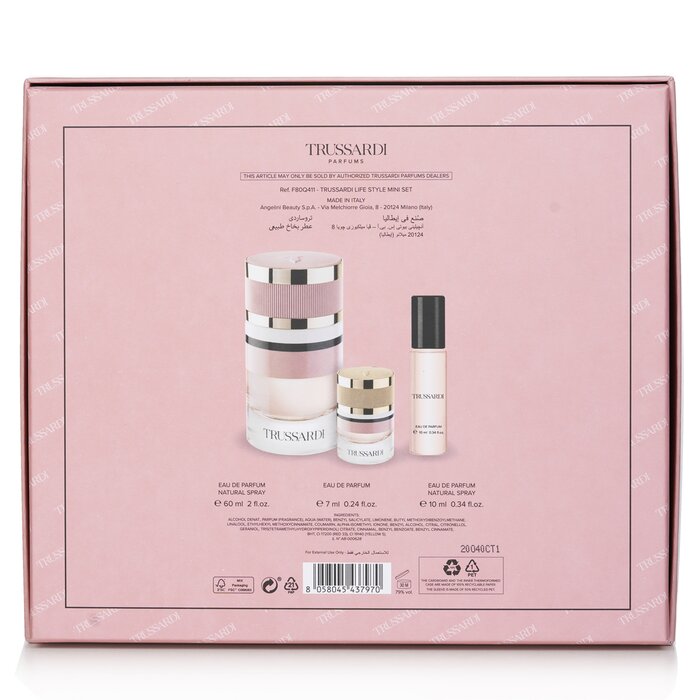 Trussardi Eau de Parfum Lifestyle Coffret 60mL + 10mL + 7mL additional product image 3