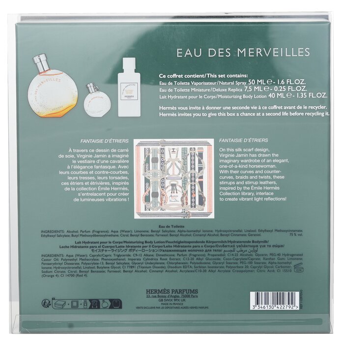 Hermès Eau des Merveilles Eau de Toilette Gift Set 50mL + 7.5mL + 40mL Lotion additional supplier image 3