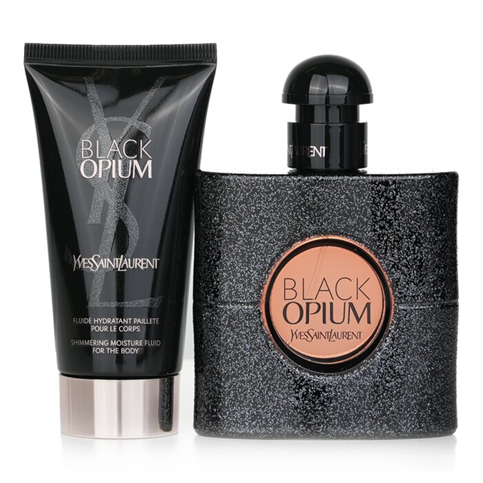 Yves Saint Laurent Black Opium Eau de Parfum Travel Gift Set 50mL + 50mL Body Fluid additional supplier image 2