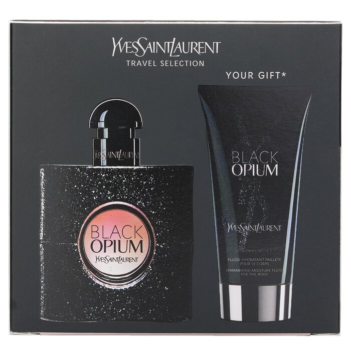 Yves Saint Laurent Black Opium Eau de Parfum Travel Gift Set 50mL + 50mL Body Fluid additional supplier image 3