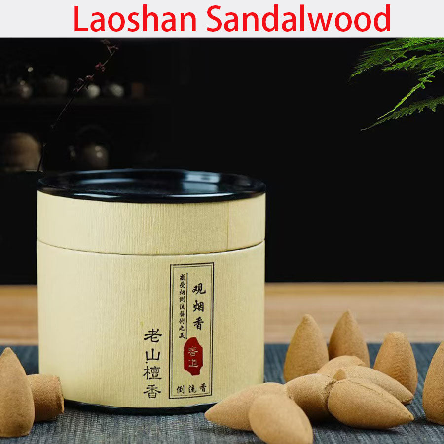 Natural Backflow Incense Cones Travel Tin
