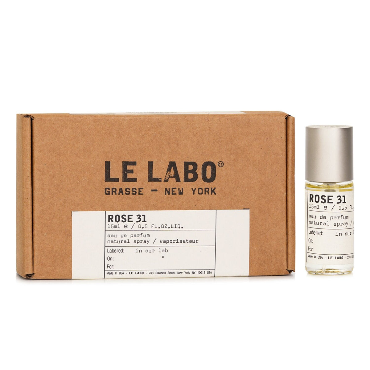 Le Labo Rose 31 Eau de Parfum 15mL packaging image
