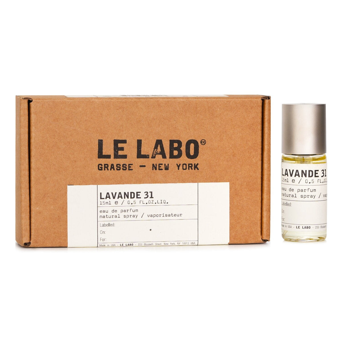 Le Labo Lavande 31 Eau de Parfum 15mL packaging image