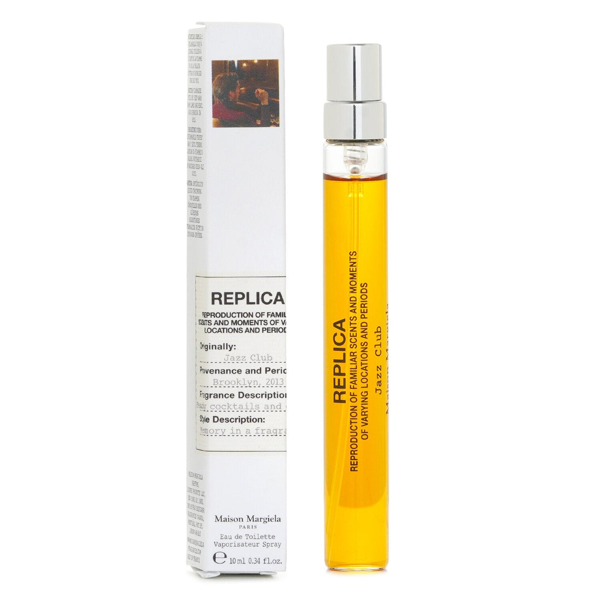 Maison Margiela Replica Jazz Club Eau de Toilette Travel Spray 10mL alternate packaging and product image
