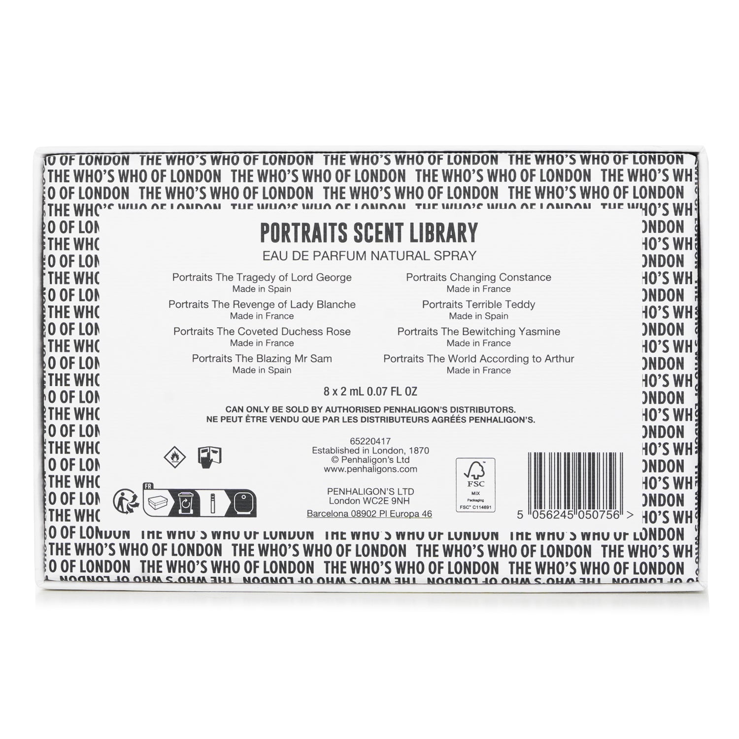 Penhaligon's Portraits Scent Library packaging and fragrances