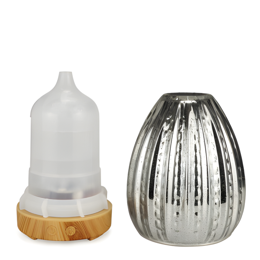 New 3D Glass Aromatherapy Machine Colorful LED 100ml 5V Essential Oil Diffuser Air Humidifier Home Creative Pattern