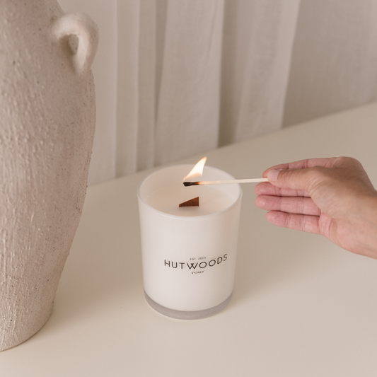 Hutwoods French Pear Candle Large 100+ Hours Burn Time lifestyle image 3