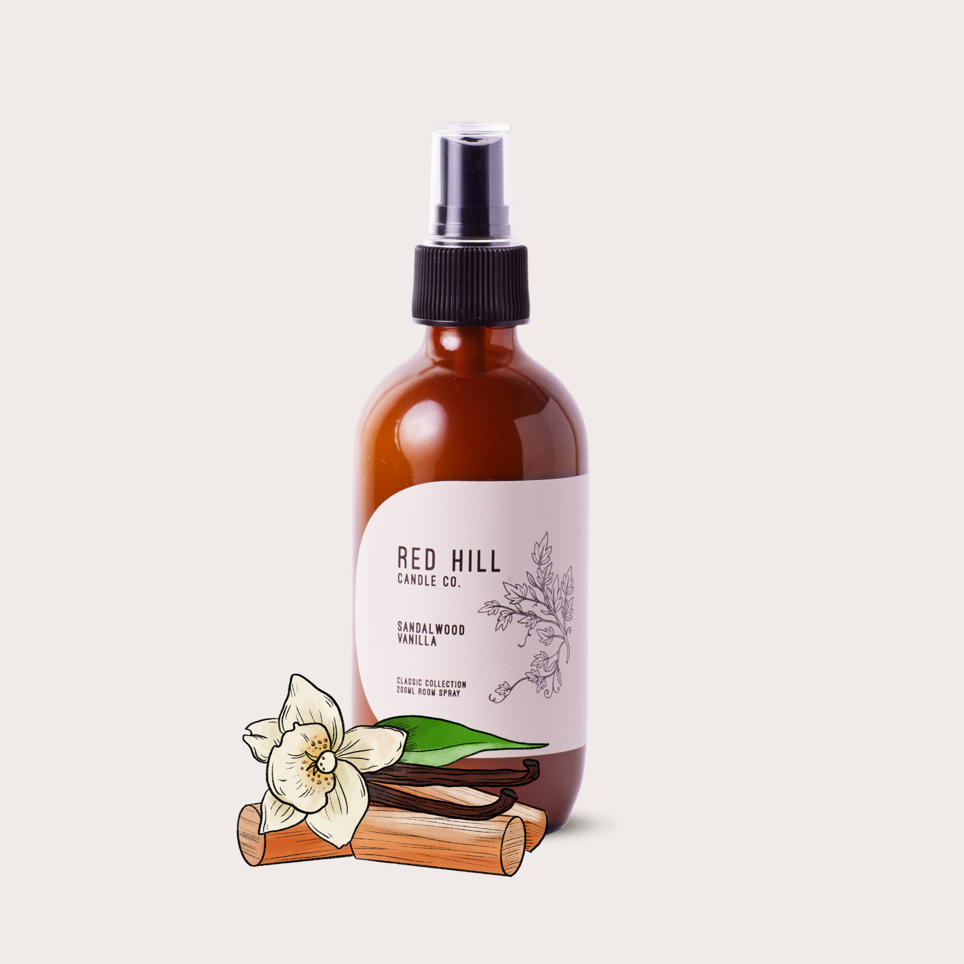 Red Hill Candle Co Sandalwood & Vanilla Felt Flower Air Freshener + 15mL Oil additional supplier image 7