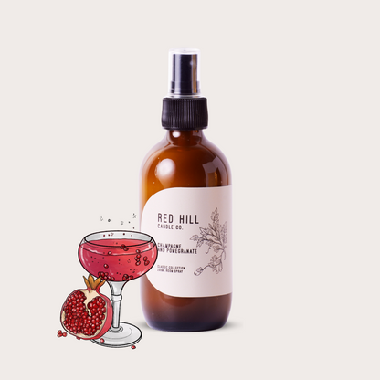 Red Hill Candle Co Champagne & Pomegranate Felt Flower Air Freshener + 15mL Oil additional supplier image 7
