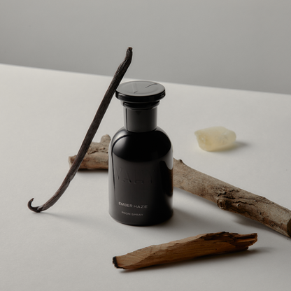 VAHY Ember Haze Room Spray bottle and packaging