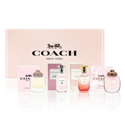 Coach Mini Eau de Parfum Collection four miniature fragrances and gift box